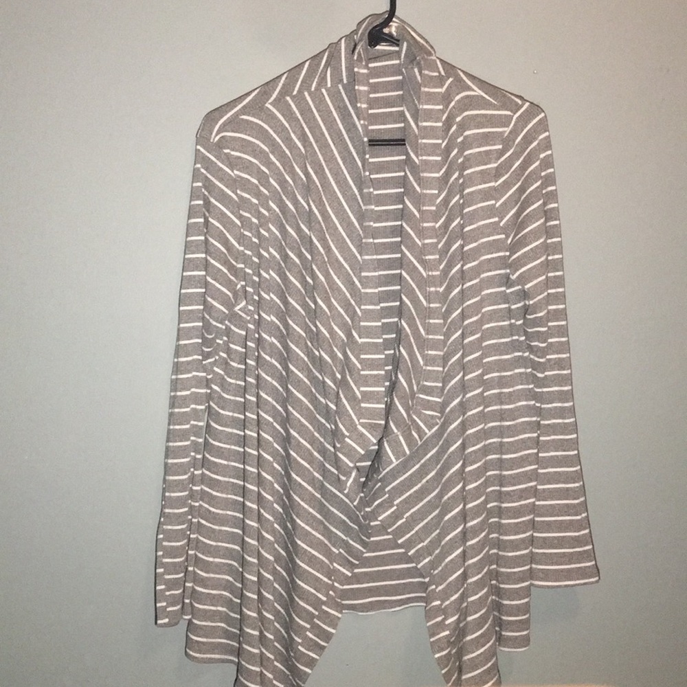 Misia white and grey cardigan